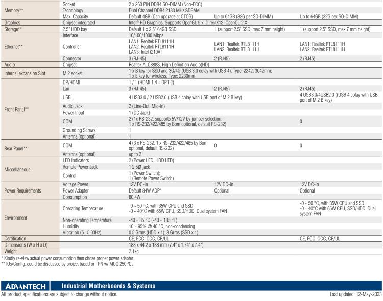 研華EPC-T4286 適配Intel? 第8/9代 Core? i 系列處理器，搭載H310芯片組。1U超薄高度，性能強勁。